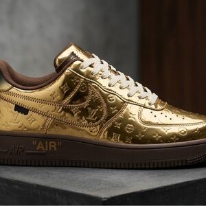 Luxury Gold Sneakers